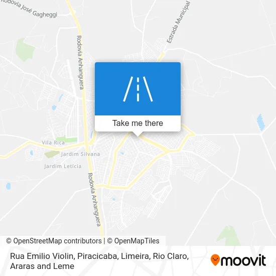 Rua Emilio Violin map