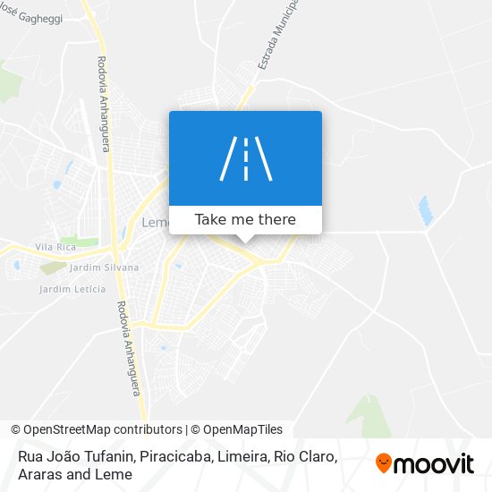 Rua João Tufanin map