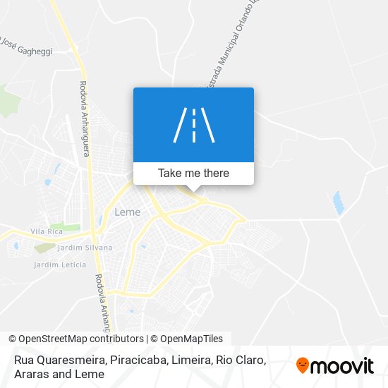 Rua Quaresmeira map