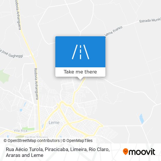Mapa Rua Aécio Turola