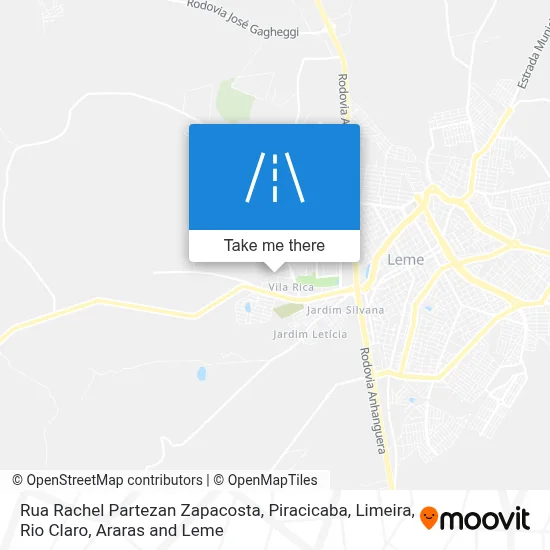 Rua Rachel Partezan Zapacosta map