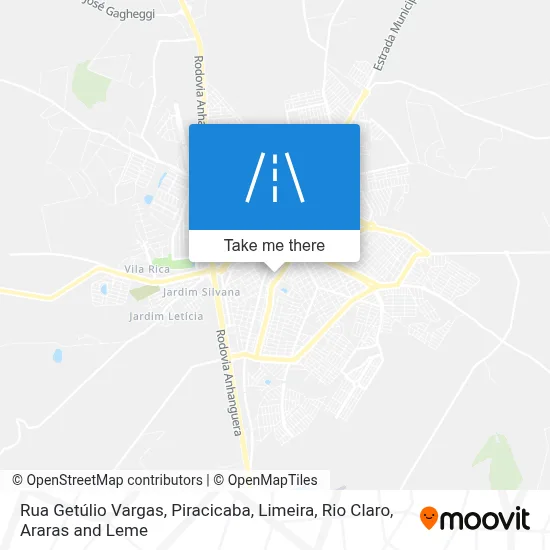 Rua Getúlio Vargas map