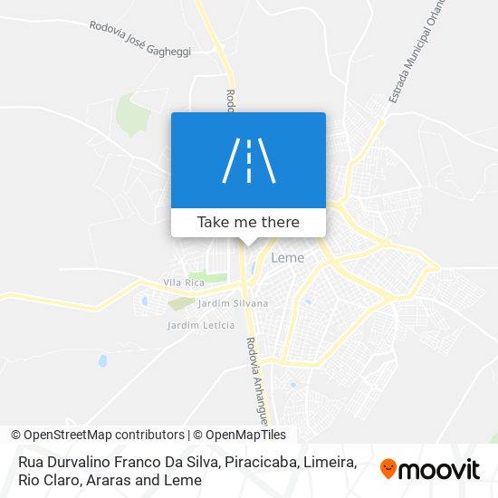 Rua Durvalino Franco Da Silva map