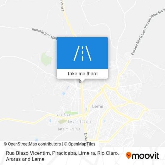 Rua Biazo Vicentim map