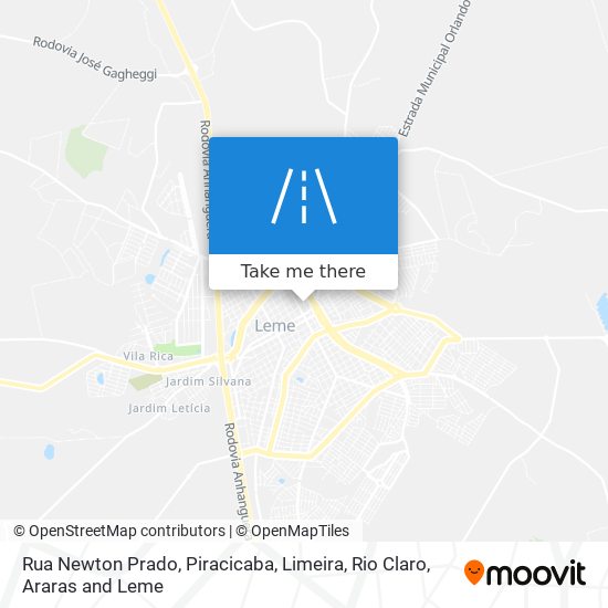 Mapa Rua Newton Prado