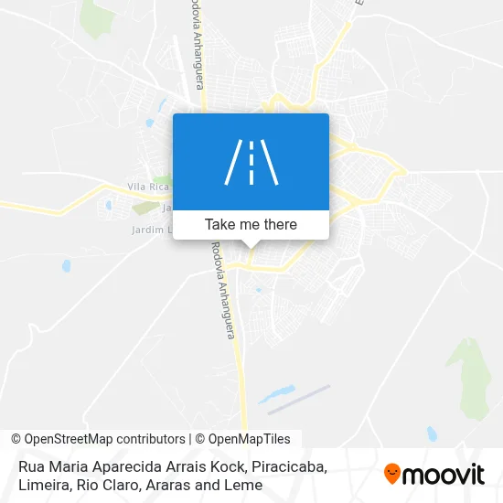 Rua Maria Aparecida Arrais Kock map