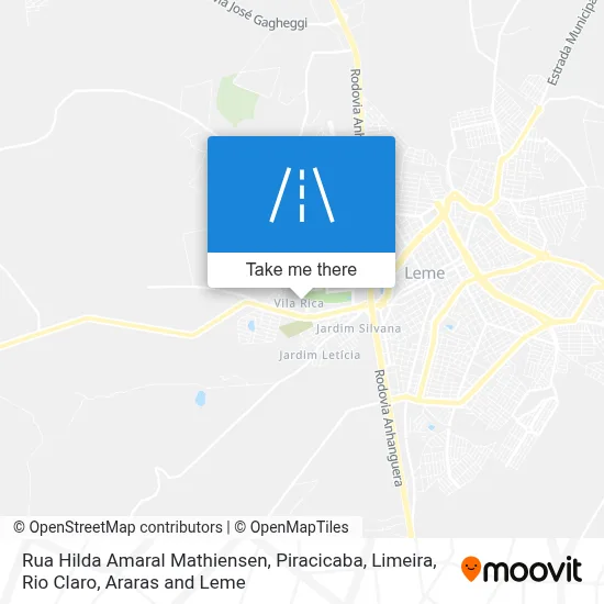 Rua Hilda Amaral Mathiensen map