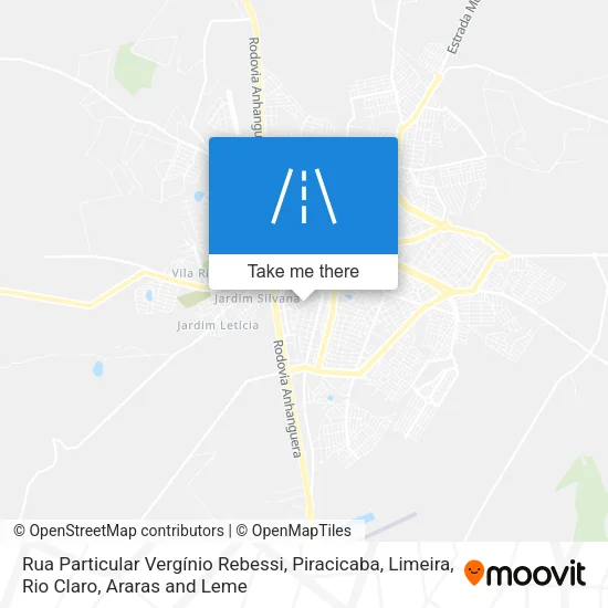 Rua Particular Vergínio Rebessi map