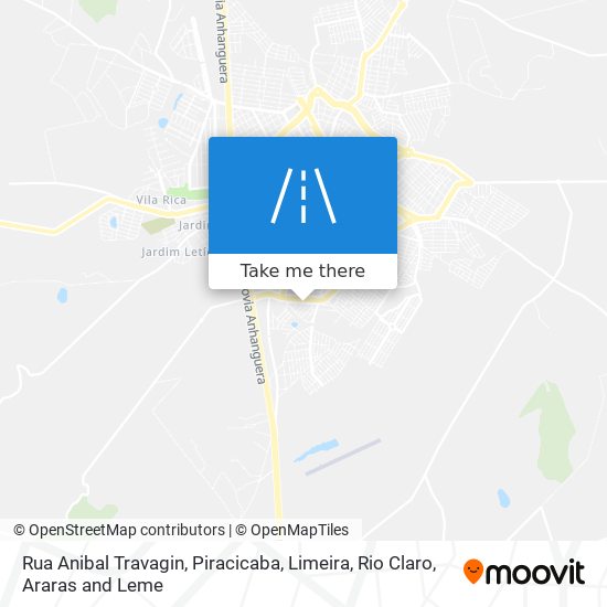 Mapa Rua Anibal Travagin