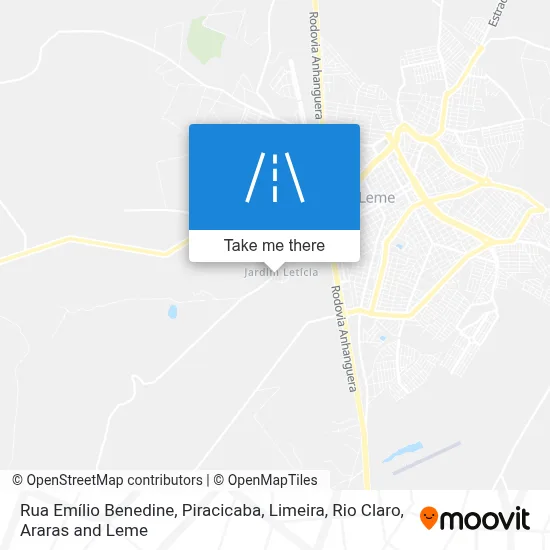 Rua Emílio Benedine map