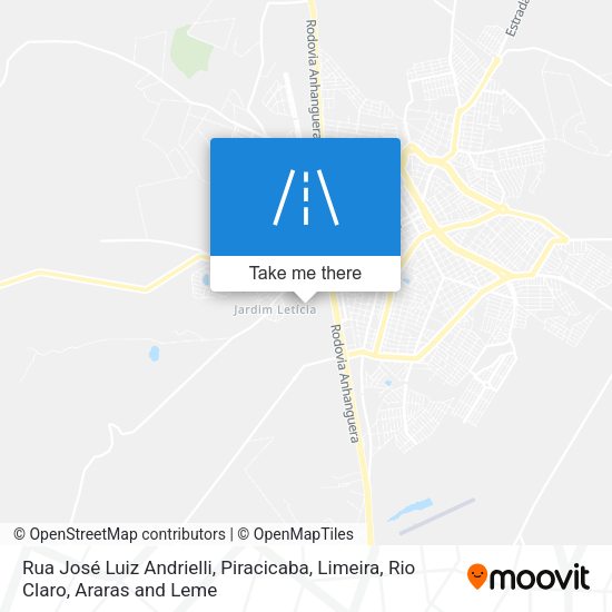 Rua José Luiz Andrielli map
