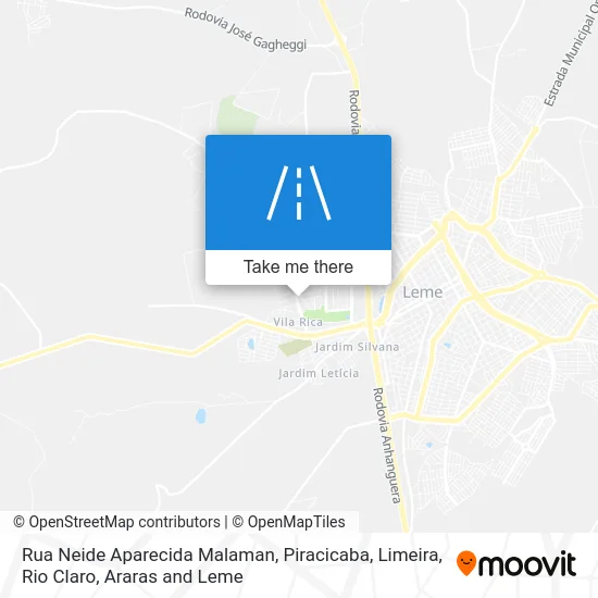 Rua Neide Aparecida Malaman map