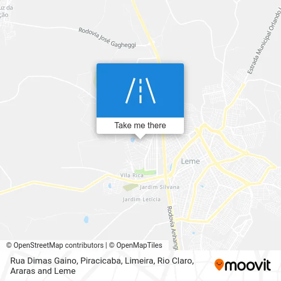 Rua Dimas Gaino map
