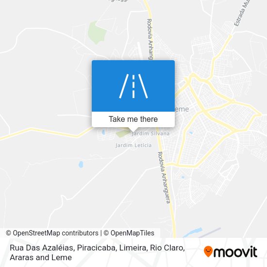 Rua Das Azaléias map