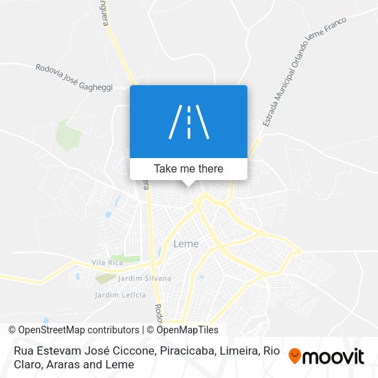 Rua Estevam José Ciccone map