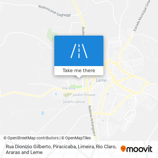 Rua Dionízio Gilberto map