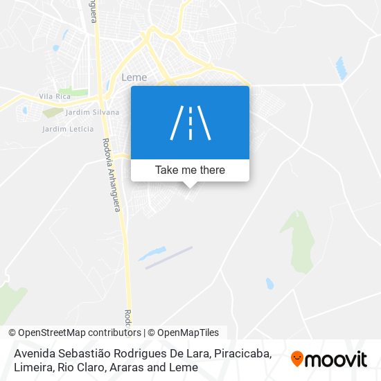 Mapa Avenida Sebastião Rodrigues De Lara