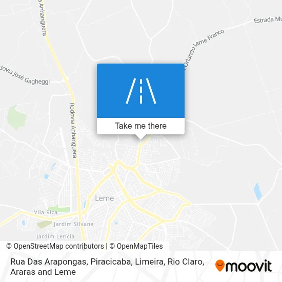 Rua Das Arapongas map
