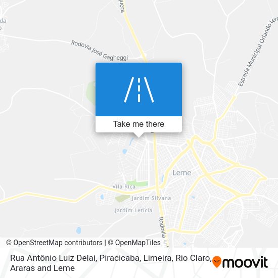 Rua Antônio Luiz Delai map