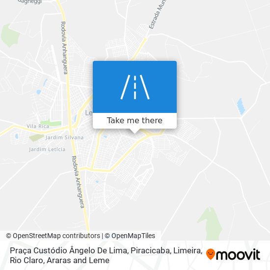 Mapa Praça Custódio Ângelo De Lima