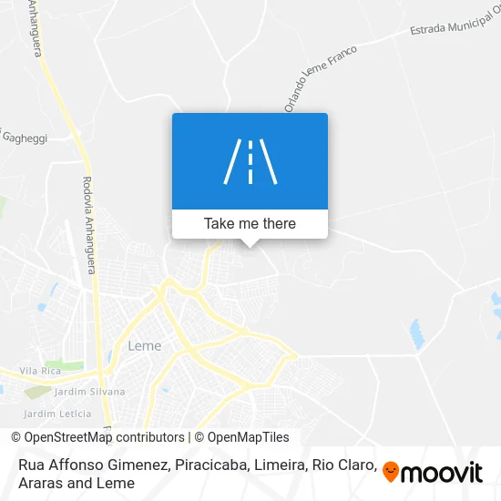 Rua Affonso Gimenez map