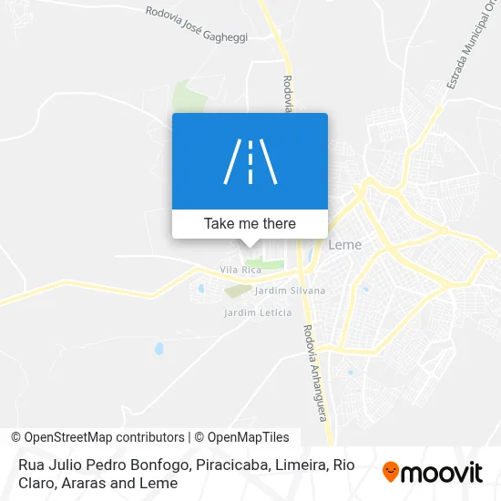 Rua Julio Pedro Bonfogo map