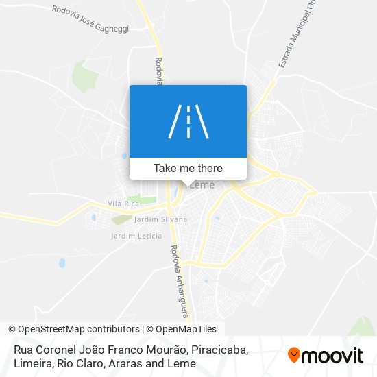 Rua Coronel João Franco Mourão map