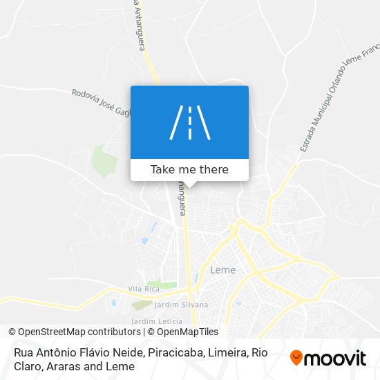 Rua Antônio Flávio Neide map