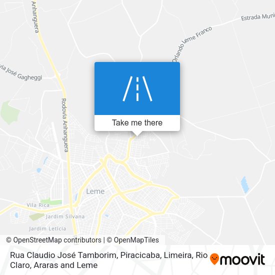 Rua Claudio José Tamborim map