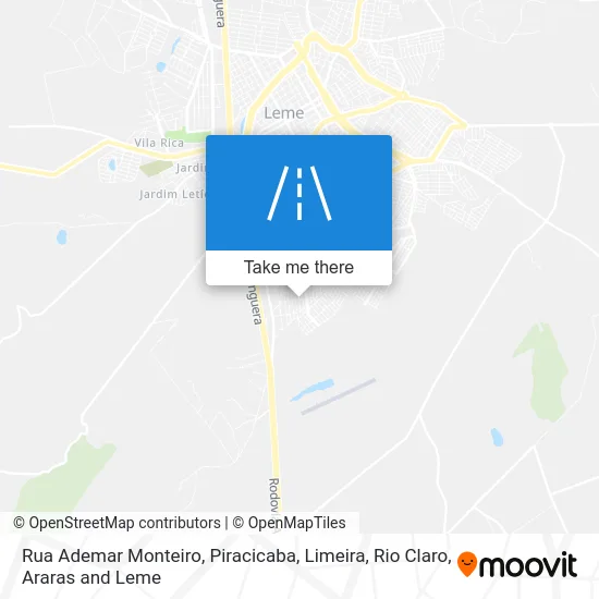 Rua Ademar Monteiro map