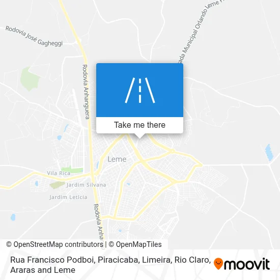 Rua Francisco Podboi map