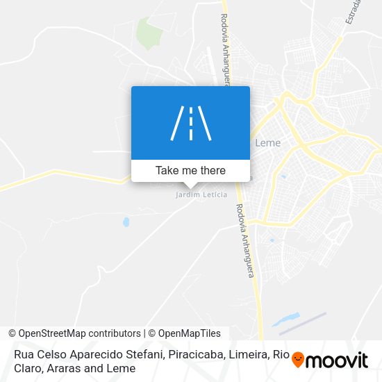 Rua Celso Aparecido Stefani map