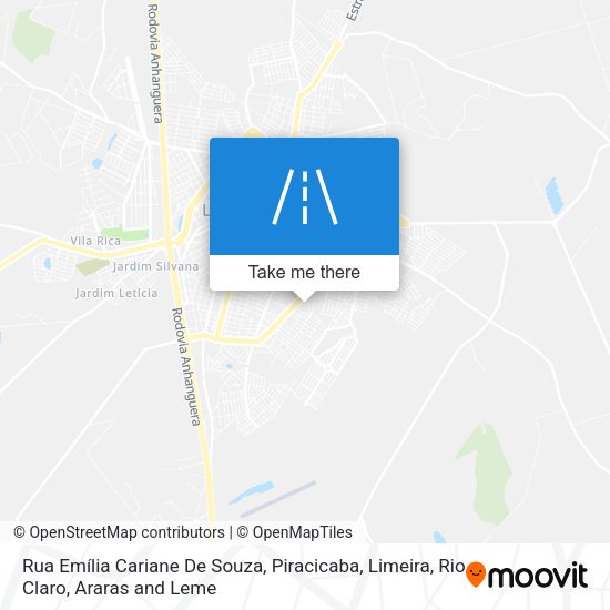 Rua Emília Cariane De Souza map