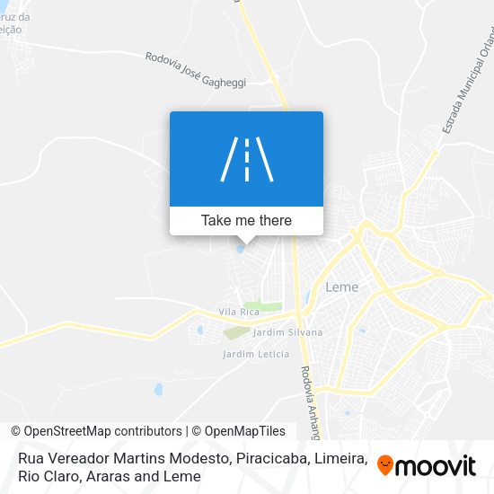 Rua Vereador Martins Modesto map