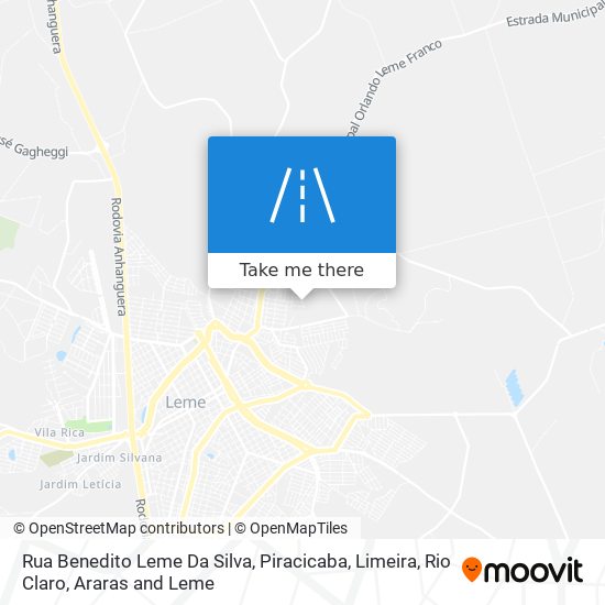 Rua Benedito Leme Da Silva map
