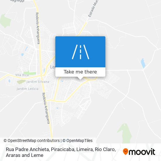Mapa Rua Padre Anchieta