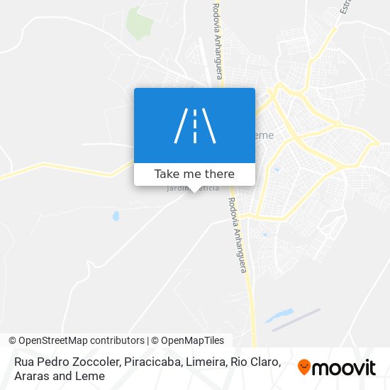 Mapa Rua Pedro Zoccoler