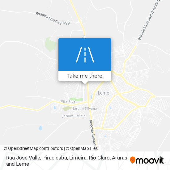 Rua José Valle map