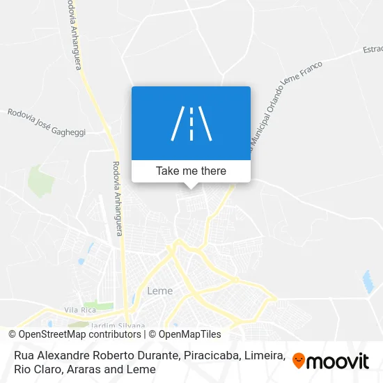 Rua Alexandre Roberto Durante map