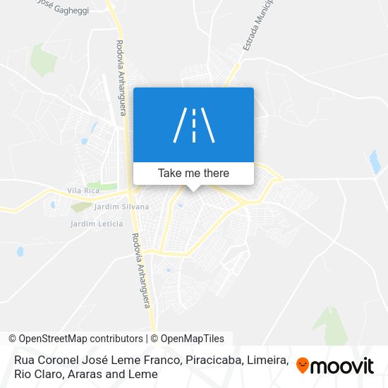 Rua Coronel José Leme Franco map