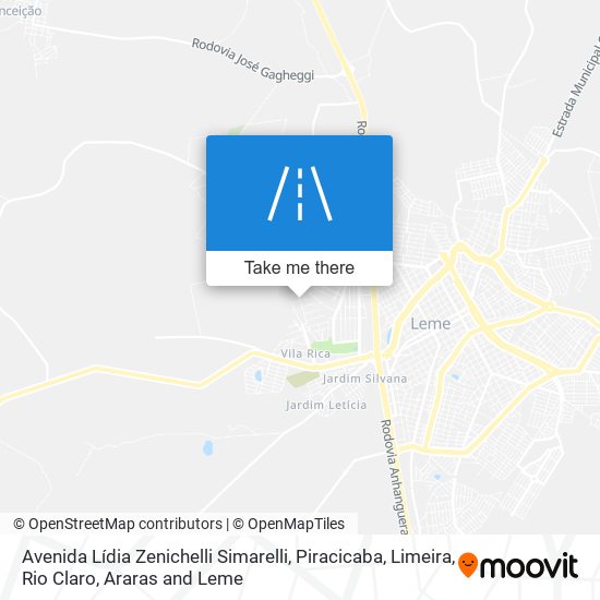Avenida Lídia Zenichelli Simarelli map