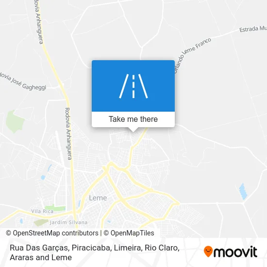 Rua Das Garças map
