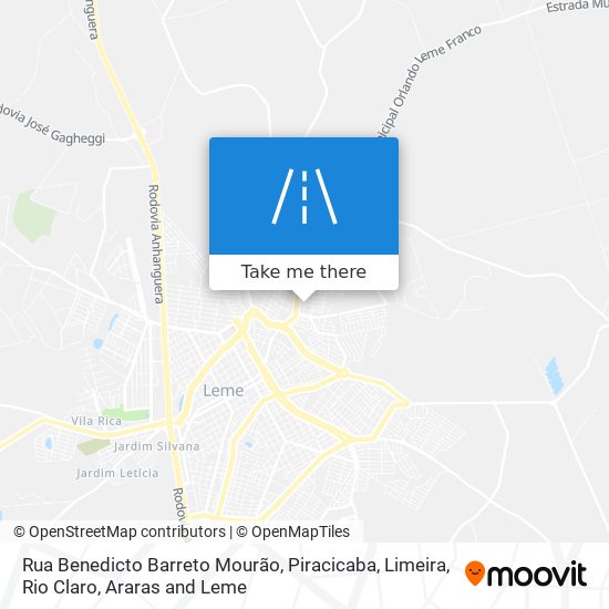 Mapa Rua Benedicto Barreto Mourão