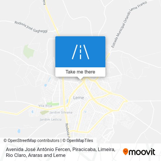 Avenida José Antônio Fercen map