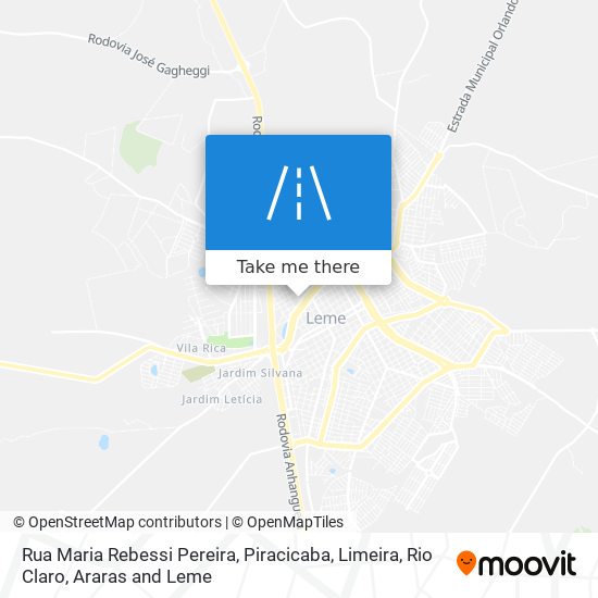 Mapa Rua Maria Rebessi Pereira
