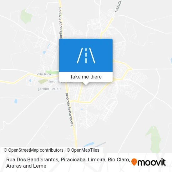 Rua Dos Bandeirantes map