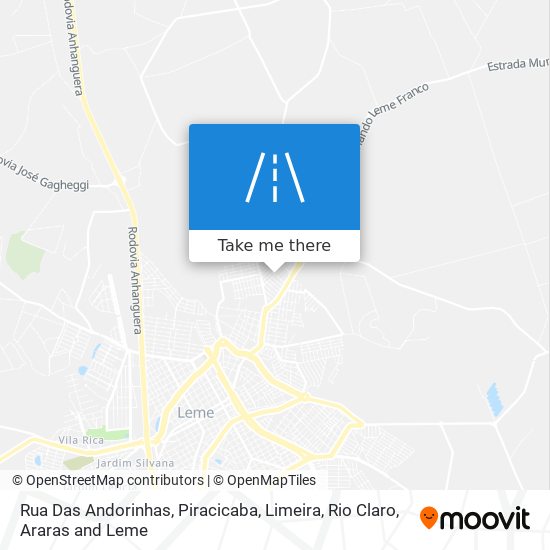 Rua Das Andorinhas map