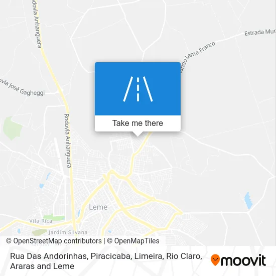 Rua Das Andorinhas map
