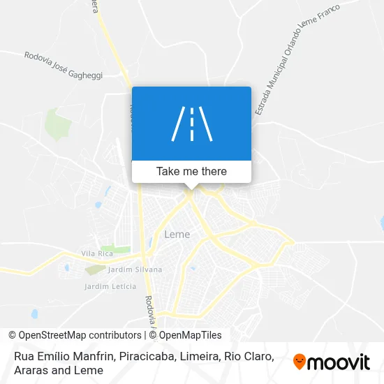 Rua Emílio Manfrin map