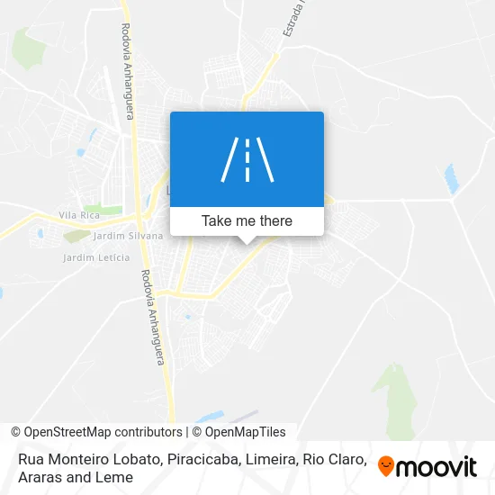 Rua Monteiro Lobato map